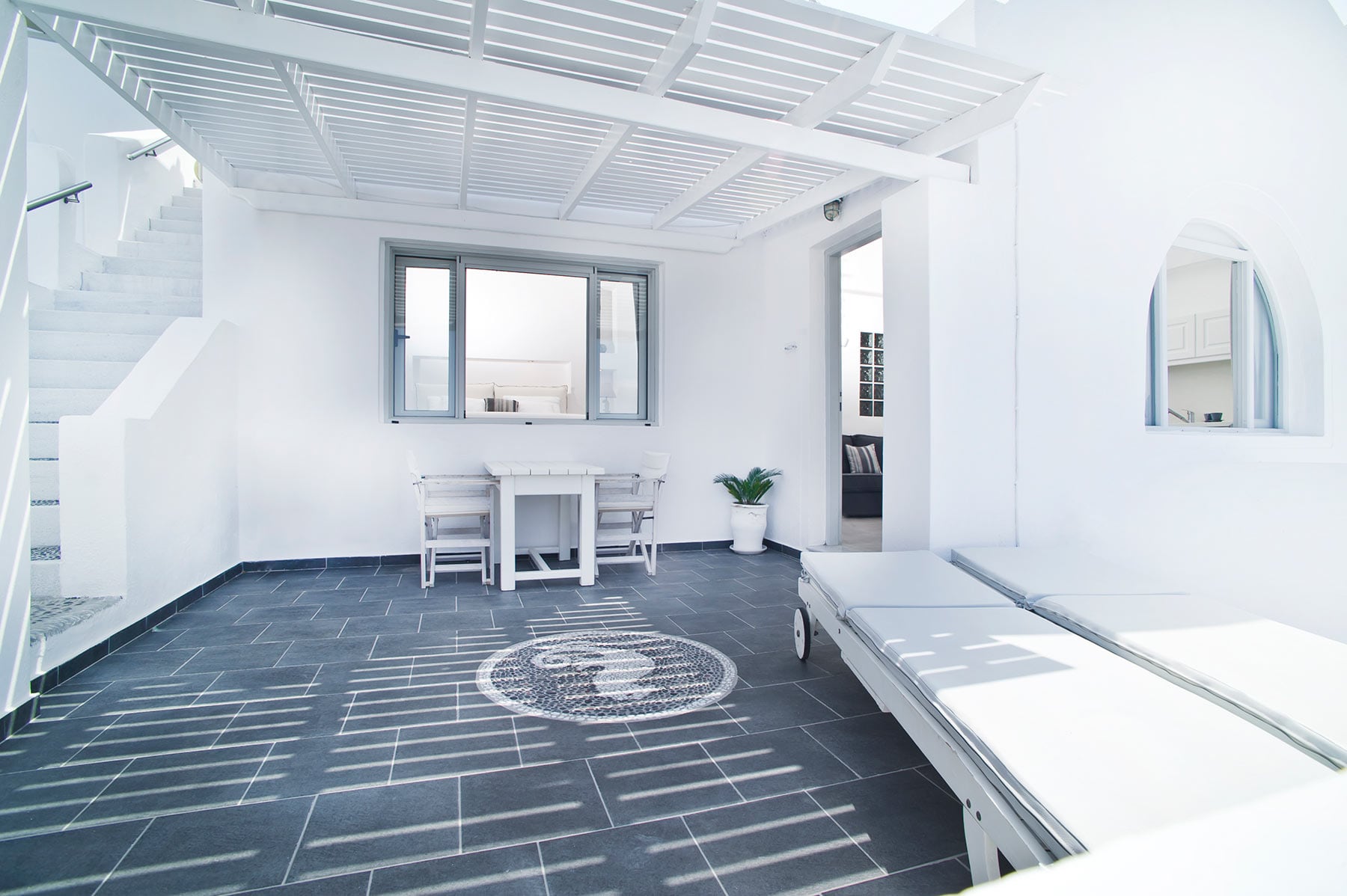 junior suite sea view agali santorini 12