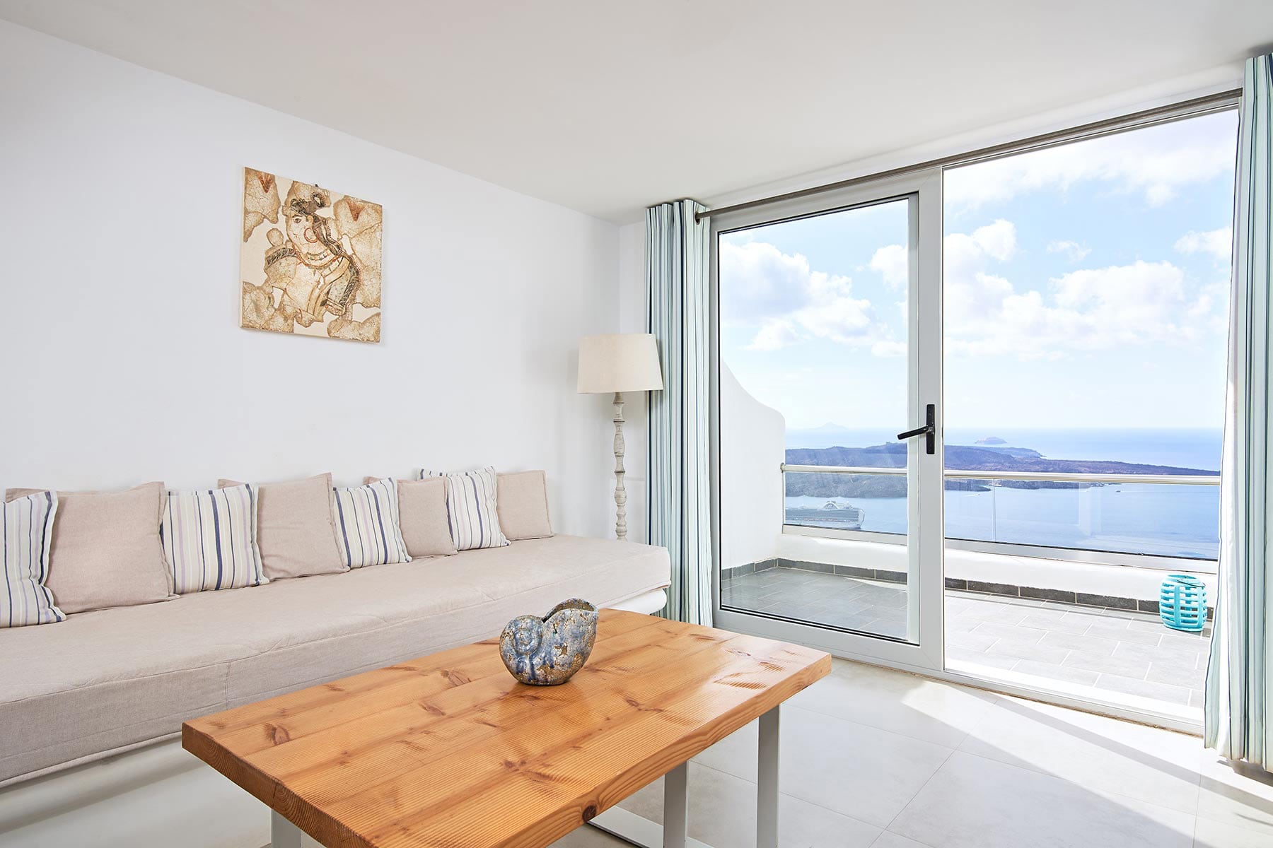 junior suite sea view agali santorini 2