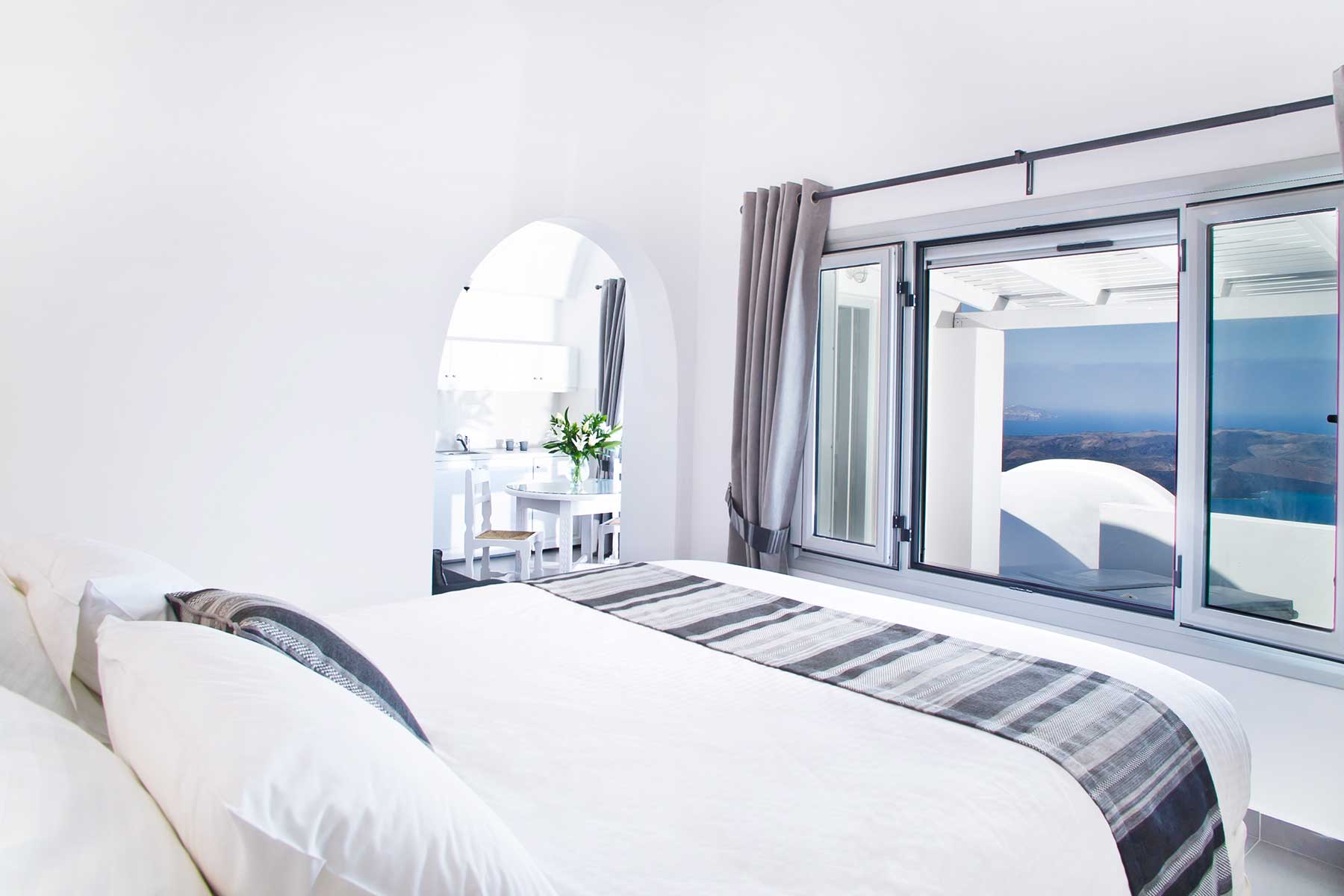 junior suite sea view agali santorini 5