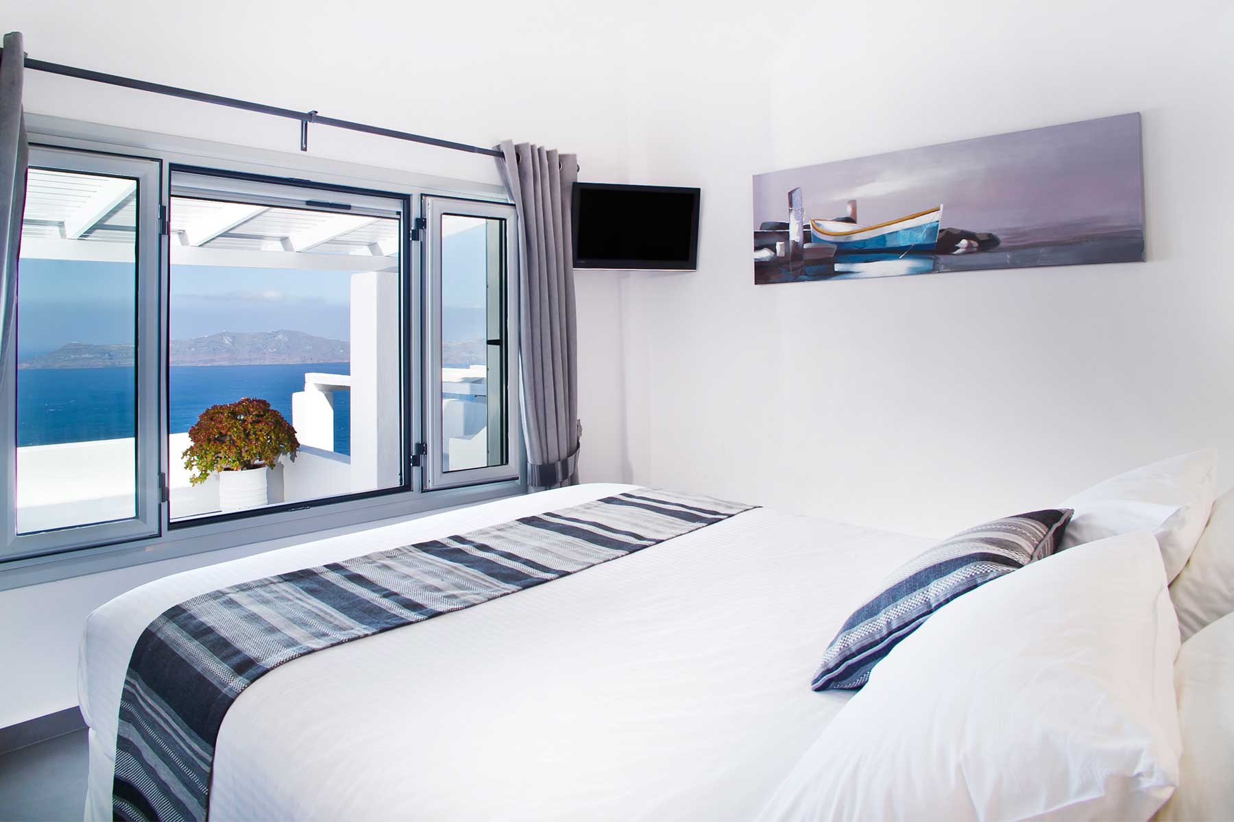 junior suite sea view agali santorini 7